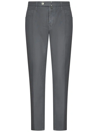 Incotex Grey Slim-fit Trousers