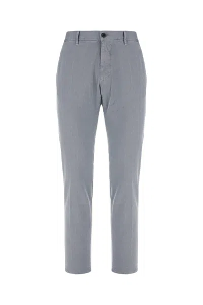 INCOTEX GREY STRETCH COTTON PANTS