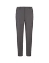 Incotex Grey Stretch Wool Tailored Trousers In Grey