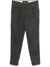 Incotex Herringbone Trousers In Grey