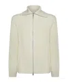 Incotex High-collar Zip Knitwear In White