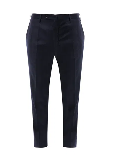 Incotex High Waist Slim Cut Trousers In Blue