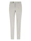 Incotex High-waisted Beige Chino Pants With Straight Leg Design