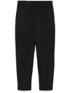 Incotex Wool Blend Tapered Pants Clothing In Black