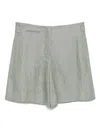 Incotex High-waisted Linen Bermudas Clothing