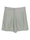 Incotex High-waisted Linen Bermudas Clothing