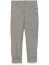 Incotex Houndstooth Trousers In Neutrals