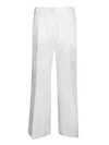 Incotex Ilya Ivory Cotton And Linen Trousers In White