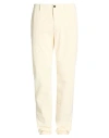 Incotex Slacks By Slowear Man Pants Cream Size 34 Cotton, Elastane In White