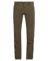 Incotex Slacks By Slowear Man Pants Military Green Size 33 Cotton, Elastane
