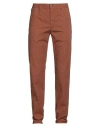 Incotex Slacks By Slowear Man Pants Rust Size 35 Cotton, Elastane In Brown