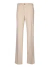 Incotex Slim Fit Trousers With Classic Design And High-quality Fabric In White