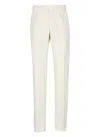Incotex Straight Cotton Pants Belt Loops In White