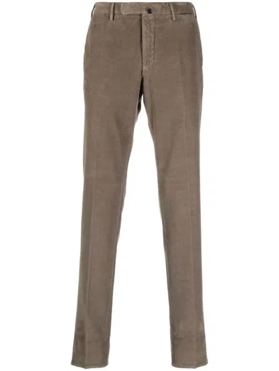Incotex Straight-leg Corduroy Chinos In Beige