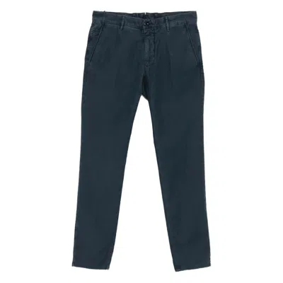 Incotex Pocket Cotton Trousers In Blue