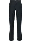 Incotex Straight Trousers With Belt Loops And Pockets In Blue