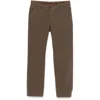 Incotex Mid-rise Chino Trousers In Brown