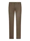Incotex Velvet Pants In Brown