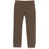 Incotex Mid-rise Chino Trousers In Brown