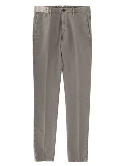 Incotex Straight-leg Cotton-blend Logo Jeans In Brown