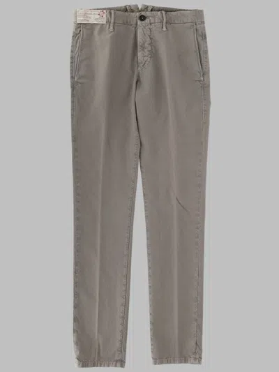 Incotex Straight-leg Cotton-blend Logo Jeans In Brown
