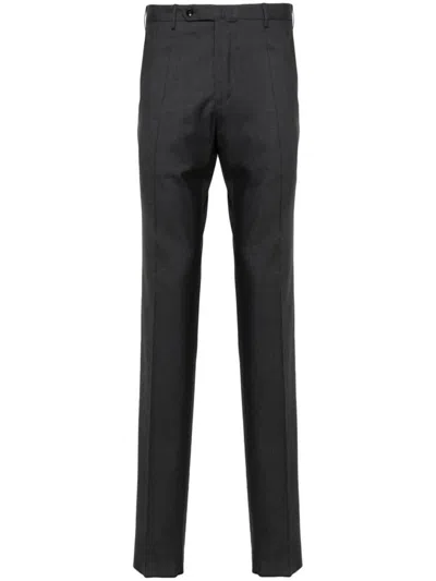Incotex Mid-rise Virgin-wool Trousers In Grey