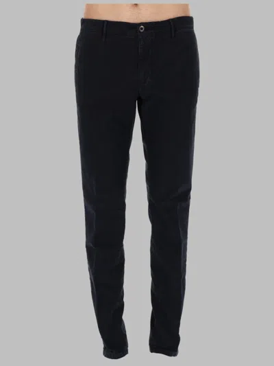 Incotex Slim-fit Stretch Cotton Chinos In Black