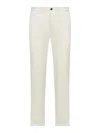 Incotex Slim Cotton Trousers In White
