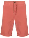 Incotex Knee-length Chino Shorts In Red