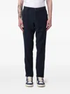 Incotex Label-patch Trousers In Blue