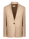 INCOTEX LEDA DARK BEIGE LINEN JACKET