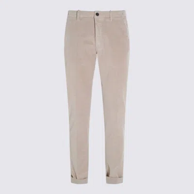 Incotex Light Beige Cotton Pants In Neutral
