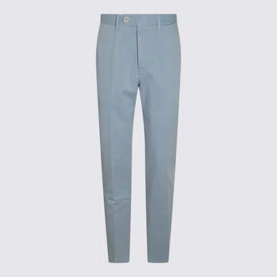INCOTEX INCOTEX LIGHT BLUE COTTON PANTS