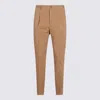 Incotex Trousers Light And Natural In Brown