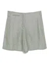 Shop Incotex Light Green Bermuda Shorts