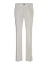 Incotex Light Grey Elegant Trousers In Grey
