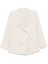 Incotex Linen Blazer In Neutrals