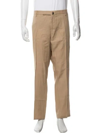 Pre-owned Incotex Linen Chinos In Neutrals