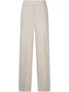Incotex Trousers Linen Wide Leg In Multicolor