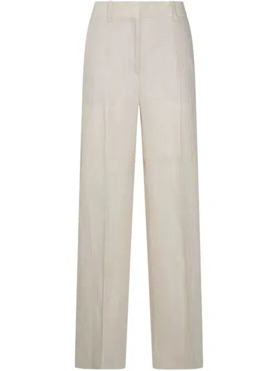 INCOTEX INCOTEX LINEN TROUSERS CLOTHING