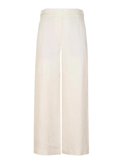 Incotex Linen Trousers In Cream