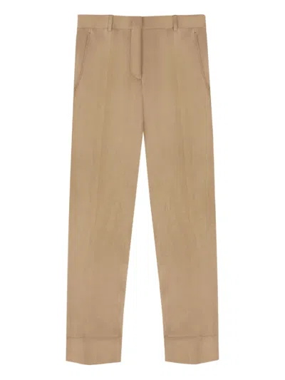 Incotex Linen Trousers In Neutral