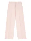 Incotex Linen Trousers In Pink