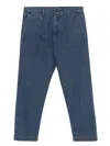 Incotex Logo-embroidered Jeans In 蓝色