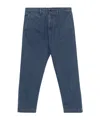 Incotex Logo-embroidered Jeans In Blue