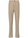 Incotex Trousers With Belt Loops And Pockets In Neutrals