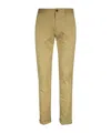 Incotex Logo-embroidered Twill Trousers In Nude