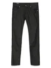 Incotex Logo-patch Jeans In Black