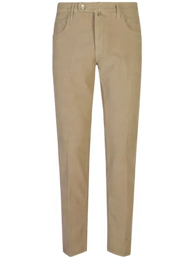 Incotex Logo-patch Skinny Jeans In Pink