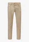 Incotex Straight-leg Trousers In Beige